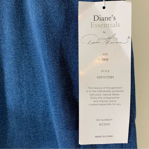 DG2 Diane Gilman Straight Leg blue jeans - Picture 7 of 9